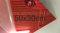 Formatka gotowa plexi PMMA LUSTRO czerwone 3mm 50x30cm