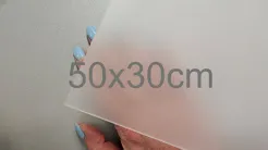 Formatka plexi szyba szroniona jasna 5mm 50x30cm