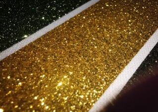 Folia Flex GLITTER brokat złota 0,5m 25cm 