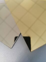 PAKIET 4szt Formatka plexi LUSTRO ZŁOTE samoprzylepne 0,8mm 50x30cm