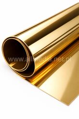 Płyta HIPS 1mm lustro złote 2x1m