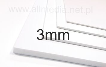 Płyta PCV PCW spieniona biała 3mm na wymiar