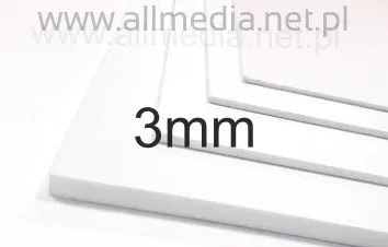 Płyta PCV PCW spieniona biała 3mm na wymiar