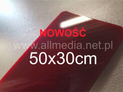 Formatka plexi bordowa 3mm 50x30cm
