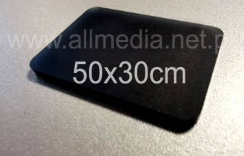 Formatka plexi PMMA czarna mat satyna 5mm 50x30cm