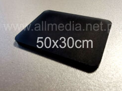 Formatka plexi PMMA czarna mat satyna 5mm 50x30cm