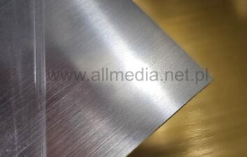 Laminat grawerski 0,8mm srebrny szczotkowany 30x60cm