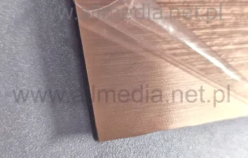 Laminat grawerski 0,8mm miedziany brązowy szczotkowany 60x30cm