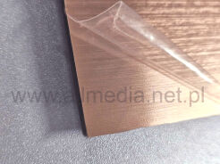 Laminat grawerski 0,8mm miedziany brązowy szczotkowany 60x30cm