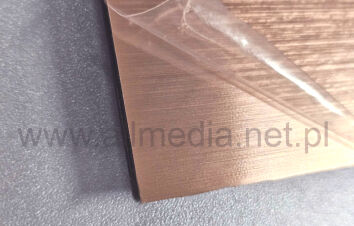 Laminat grawerski 1,5mm miedziany brązowy szczotkowany 60x30cm