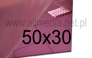 Formatka gotowa plexi PMMA LUSTRO różowe PINK 3mm 50x30cm