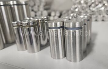 Dystans srebrny stal szczotkowana 18x40