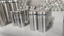 Dystans srebrny stal szczotkowana 18x40