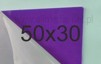Formatka gotowa plexi PMMA fioletowa violet 3mm 50x30cm