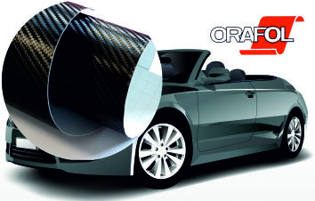 Oracal folia wylewana seria 975 RA czarna CARBON - szerokość 152 cm 10cm