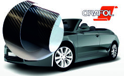 Oracal folia wylewana seria 975 RA czarna CARBON - szerokość 152 cm 10cm