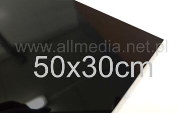 Formatka plexi PMMA czarna POŁYSK 5mm 50x30cm