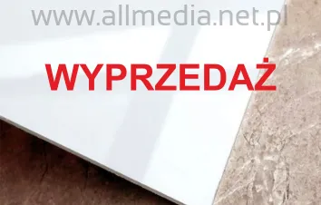 WYPRZEDAŻ plexi biała połysk 3mm 0,5m2