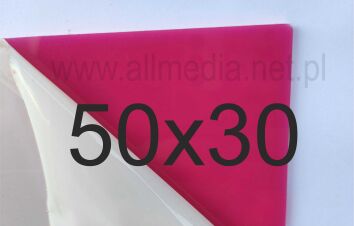 Formatka gotowa plexi PMMA różowa pink 3mm 50x30cm