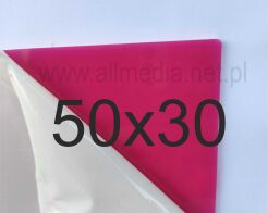 Formatka gotowa plexi PMMA różowa pink 3mm 50x30cm