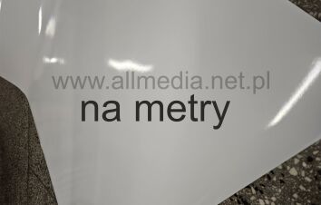 Folia biała połysk podłoga dekoracja 1,37 na metry