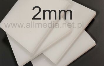 Płyta plexi PMMA mleczna (OPAL) 2mm na wymiar
