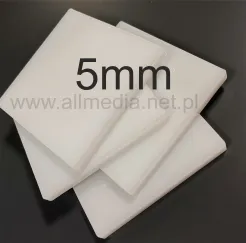 Płyta plexi PMMA mleczna (OPAL) 5mm na wymiar