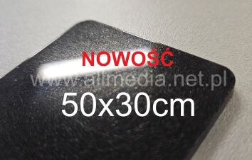 Formatka plexi czarna brokatowa 3mm 50x30cm