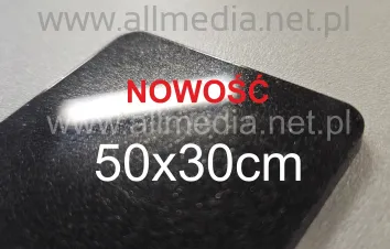 Formatka plexi czarna brokatowa 3mm 50x30cm
