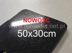 Formatka plexi czarna brokatowa 3mm 50x30cm