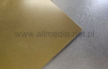 Laminat grawerski aluminium 0,55mm złoty/ czarny 30x30cm