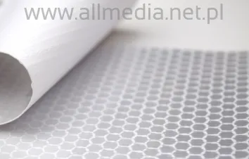 Baner ODBLASKOWY biały plaster miodu szer 1,10 na metry m2 PROMOCJA
