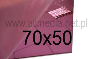 Formatka gotowa plexi PMMA LUSTRO różowe PINK 3mm 70x50cm