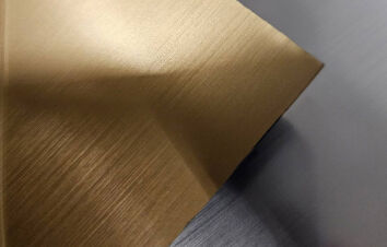 Laminat grawerski 0,8mm złoty szczotkowany 30x60cm