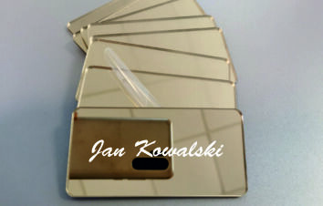 Winietka plexi lustro złota 3mm tabliczka wizytówka