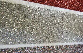 Folia Flex GLITTER brokat srebrny 0,25mb