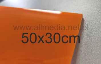 Formatka plexi PMMA pomarańczowa 3mm 50x30cm