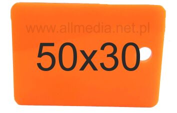 Formatka plexi PMMA pomarańczowa 3mm 50x30cm