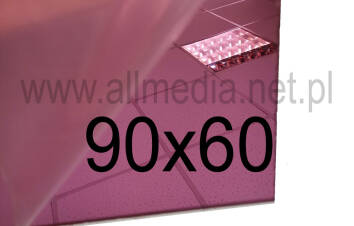 Formatka gotowa plexi PMMA LUSTRO różowe PINK 3mm 90x60cm