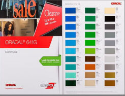 Oracal folia 641 25cm - szerokość 50 cm  próbka