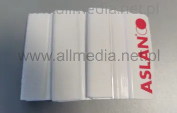 Rakla plastikowa ASLAN biała 10cm z filcem