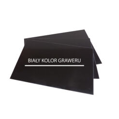 Laminat grawerski 1,5mm czarny biały 30x30cm