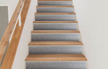 Podstopnie, podstopnice na schody DIBOND SZCZOTKOWANE DRAPANE srebrne na wymiar