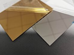 Formatka plexi LUSTRO srebrne 0,8mm 122x48cm z taśmą 