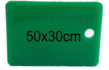 Formatka plexi PMMA zielona ciemna 3mm 50x30cm