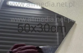 Formatka gotowa plexi PMMA LUSTRO czarne 3mm 50x30cm