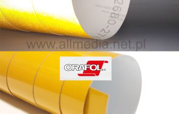 Oracal folia odblaskowa seria 5300 żółta - 123,5 cm 50cm