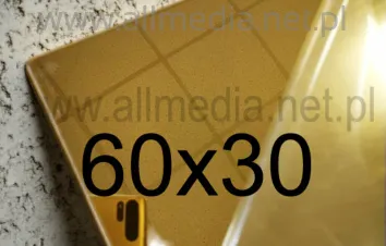 Formatka gotowa plexi PMMA LUSTRO złote ciemne 3mm 60x30cm