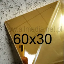 Formatka gotowa plexi PMMA LUSTRO złote ciemne 3mm 60x30cm