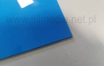 Formatka plexi PMMA niebieska jasna 3mm 50x30cm
